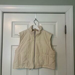 Thread & Supply Beige Quilted Vest